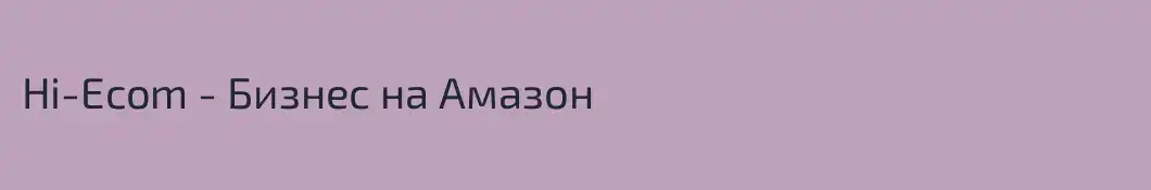 Hi-Ecom - Бизнес на Амазон